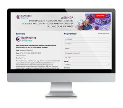 Enabling scalable and cost-effective point of care for cell and gene therapies